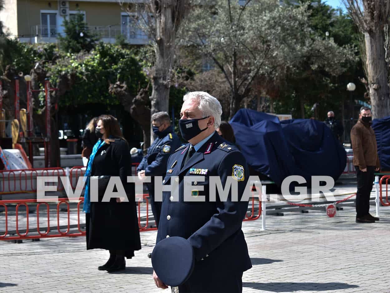 Στην Χαλκίδα το πρωί της Πέμπτης εκλεγμένοι και εκπρόσωποι φορέων τίμησαν την Εθνική Επέτειο